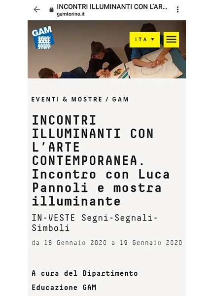 Incontri illuminanti alla GAM