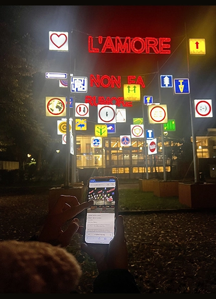 Visita alle installazioni di Luci d'Artista